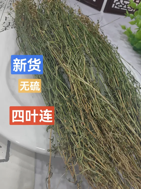 潮汕四叶连四合连独枝莲足干无硫清清好喝煮凉茶煲猪骨汤