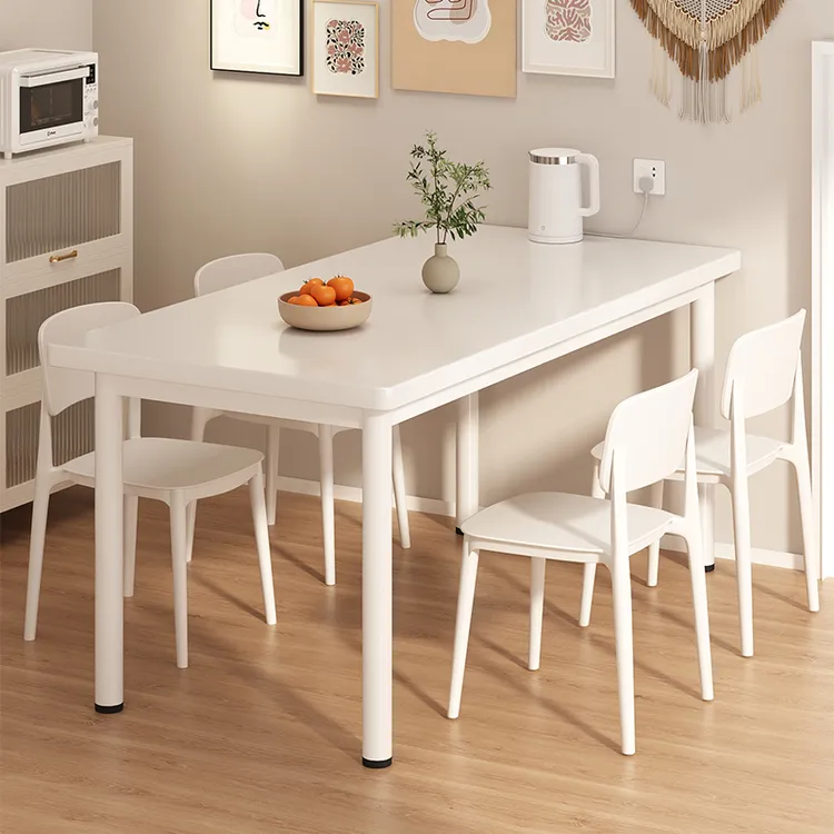 餐桌家用小户型吃饭桌子出租房现代简约长方形餐桌椅组合餐饮商用