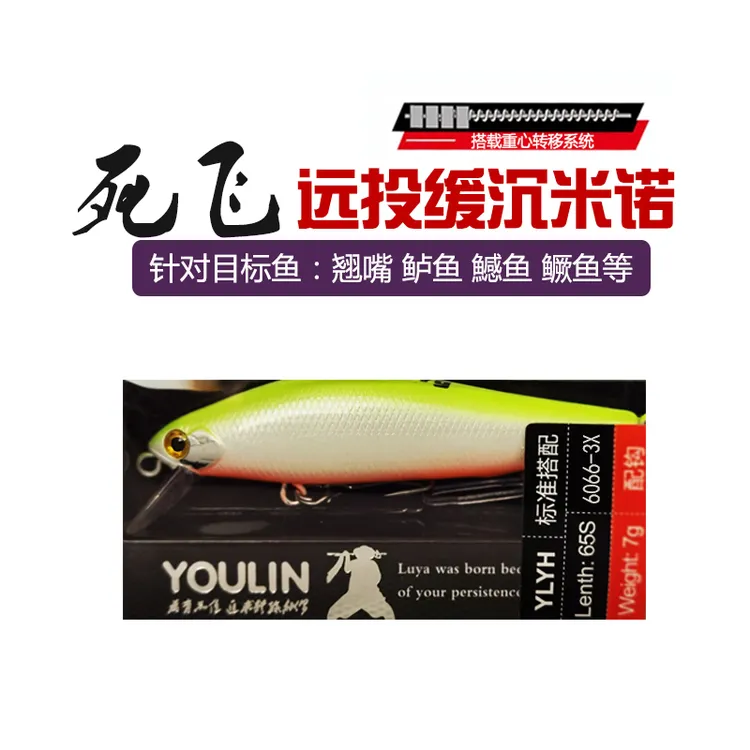 夏季路亚假饵翘嘴鲈鱼鳜鱼专用远投拟饵微物米诺缓沉推荐户外野钓