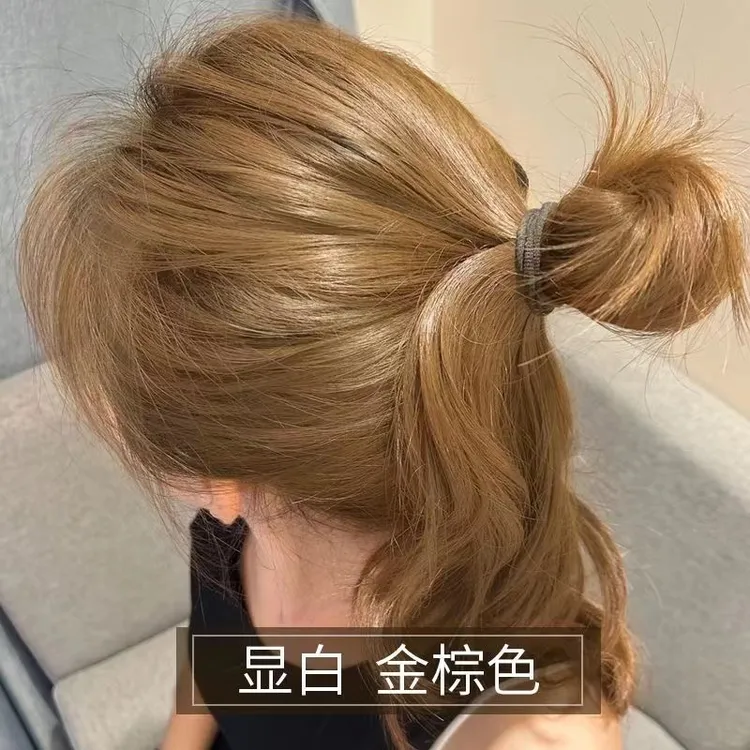 【买一送一】金棕色纯染发膏免漂学生版自己染发2023流行色植物天然