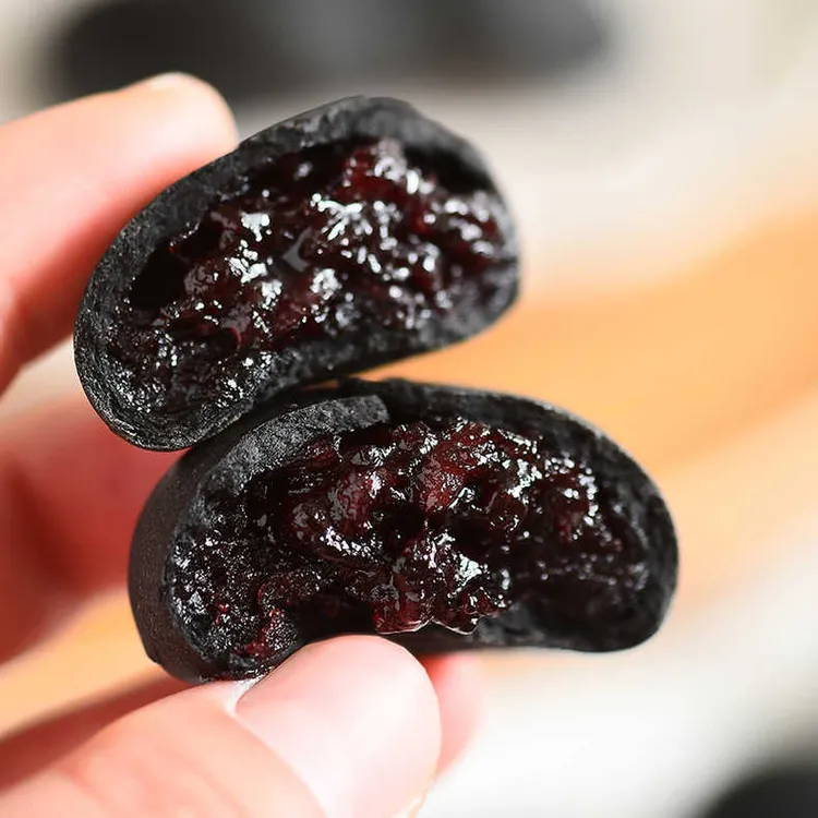懒兮小姐五黑软心桑葚紫米饼软糯粗粮饱腹营养代餐传统糕点145g