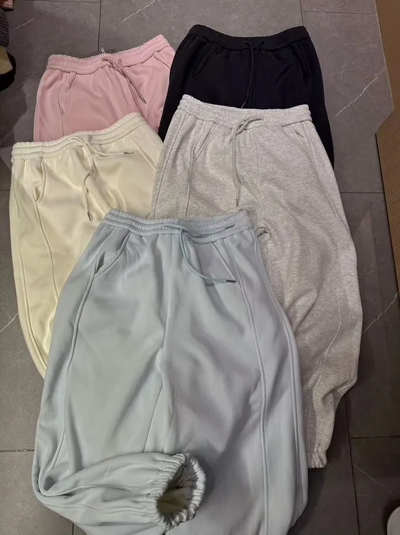 谜裳2024秋冬新款休闲卫裤女宽松百搭束脚裤洋气显瘦设计哈伦裤子