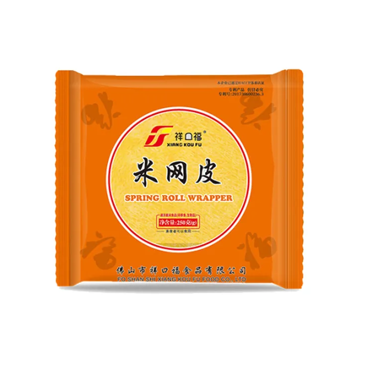 【专属】祥口福米网皮丝网皮薄饼网状春卷皮黄色半成品家用冻品