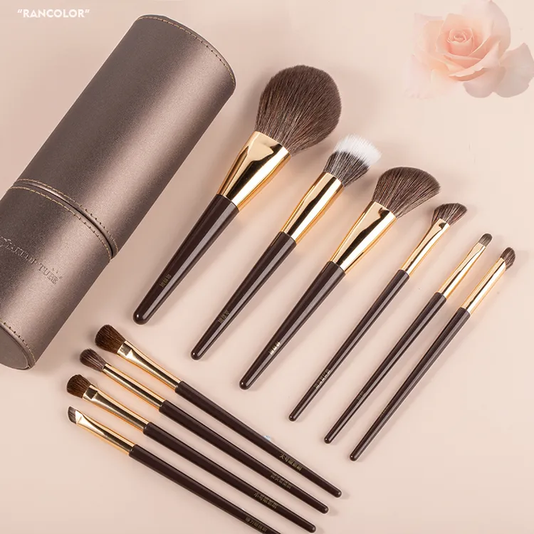 10支专业化妆刷柔软初学者便携新手眼影刷散粉腮红软毛全套装刷子