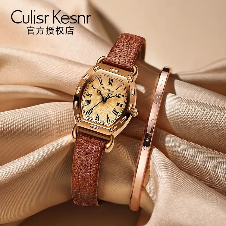 Culisr Kesnr【官方直营】正品CK手表女士女款中古复古风女士腕表