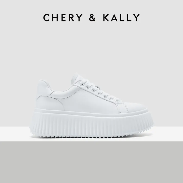 CHERY KALLY【明星同款】女鞋小白鞋时尚小众厚底休闲鞋961XB4017