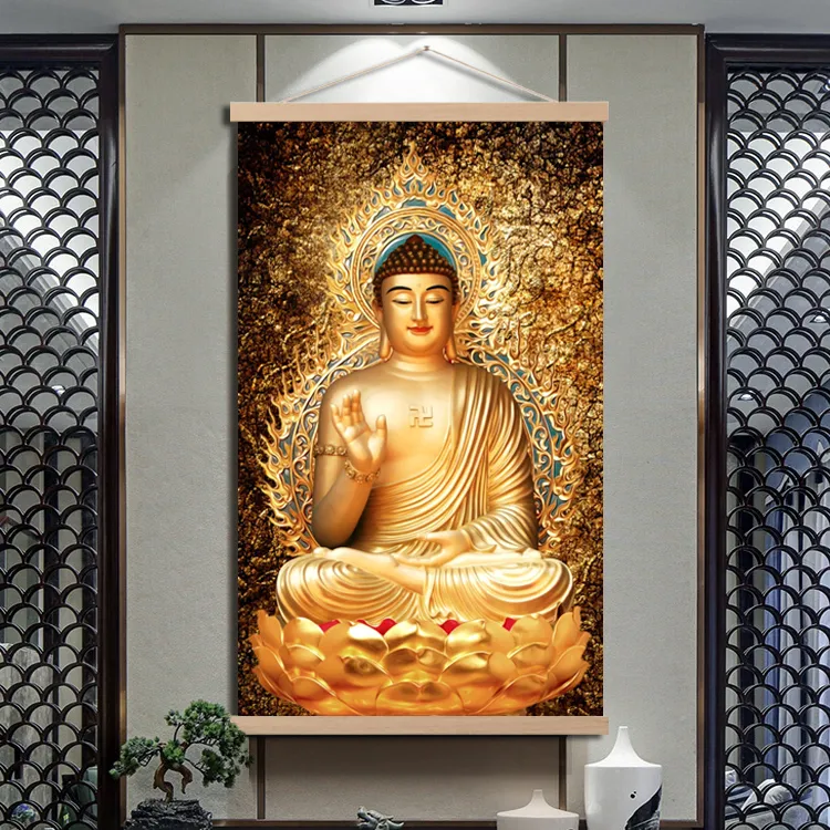新中式释迦牟尼佛挂画