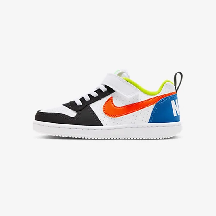 正品NIKE/耐克COURT儿童魔术贴低帮轻便运动休闲板鞋DV9114-181