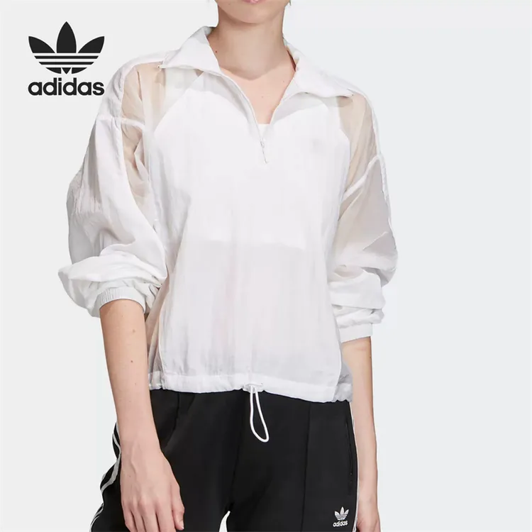正品Adidas/阿迪达斯三叶草女子轻薄运动休闲夹克外套 FM1973
