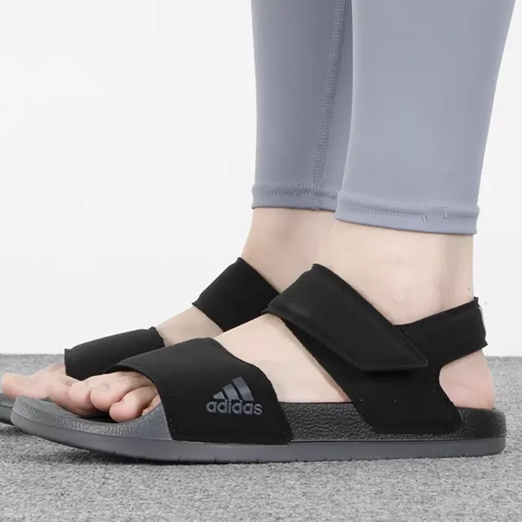 正品Adidas/阿迪达斯男女同款简约百搭魔术贴运动休闲凉鞋HP3006