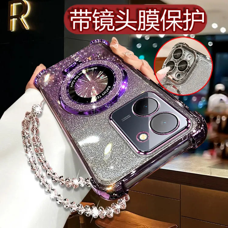 适用vivoy78手机壳女y78m网红高级Vivo软壳viviy78四角防摔V2278A