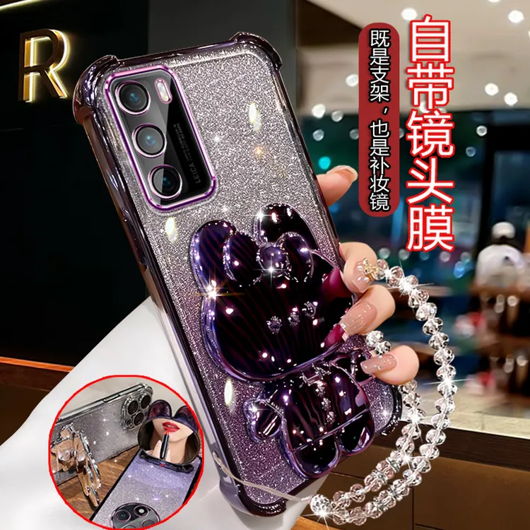 适用华为p40手机壳网红高档b40女 潮P4O新款ANA-AN00闪粉TN00软壳