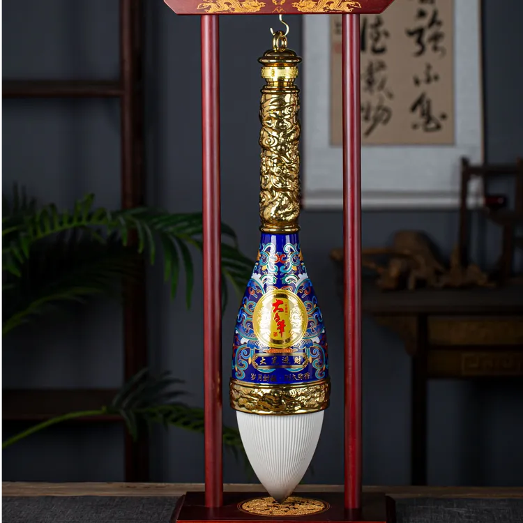 虞娄匠大笔进财珍藏酒53°酱香型白酒1.5L/坛53%Vol