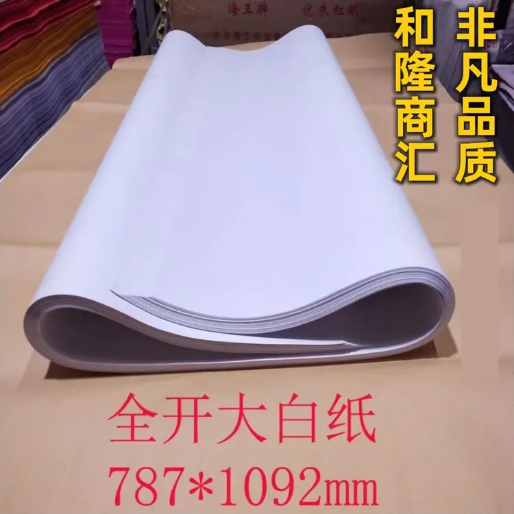 全开大张白纸草稿纸60克加厚绘画专用素描纸文化用品双胶白纸批发