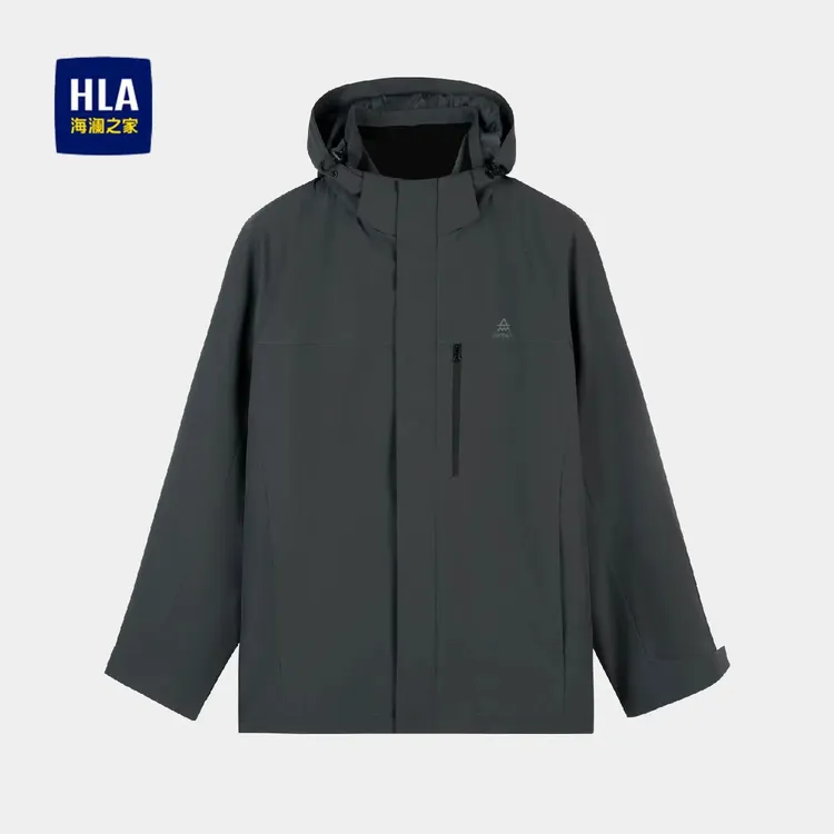 【全场景冲锋夹克】海澜之家秋冬三合一户外运动防风保暖外套男士
