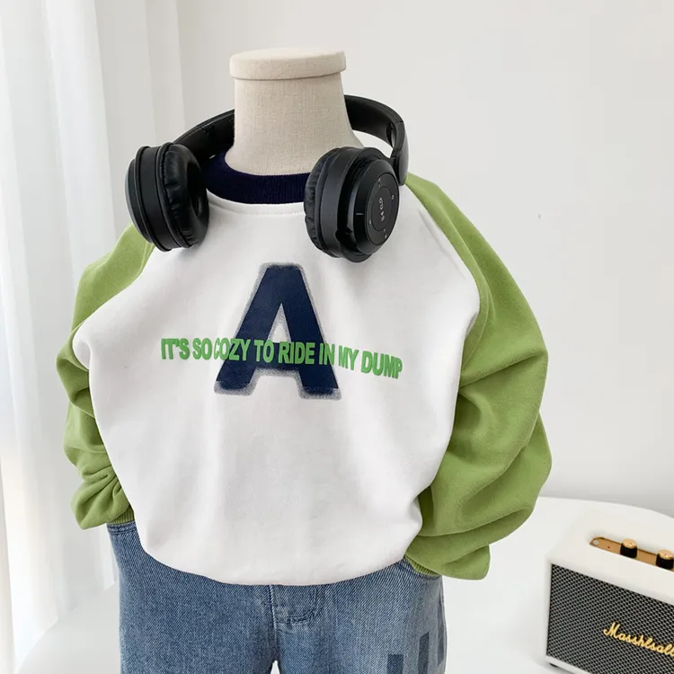 男童女童卫衣2025新款洋气小童韩版长袖柔软春秋装儿童休闲上衣潮