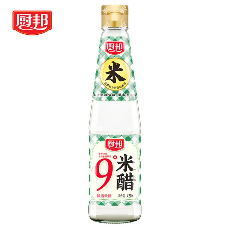厨邦 米醋 9°米醋 大米酿造食醋 凉拌调味 泡菜泡豆 420ml