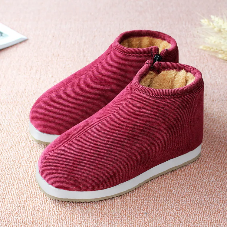 传统手工棉鞋女冬季加绒加厚中老年老人保暖鞋妈妈鞋老北京布棉鞋