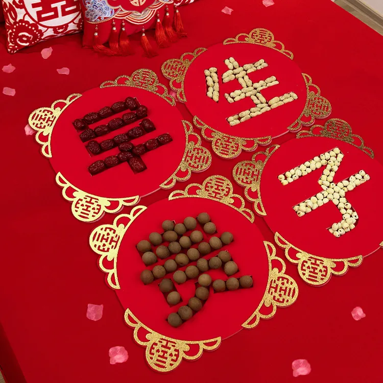 结婚用品大全早生贵子模具男方婚房压床摆件模板婚庆创意布置装饰
