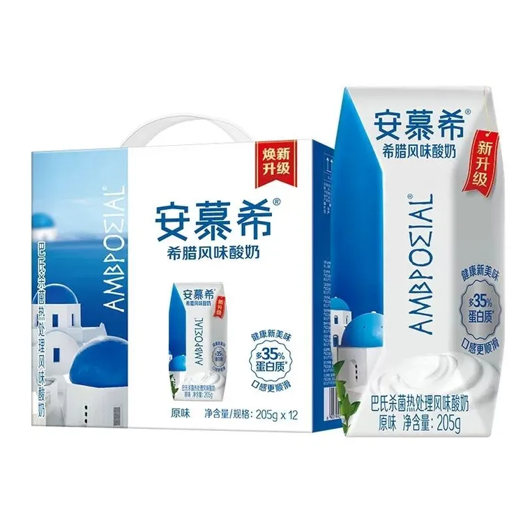 12月伊利安慕希酸奶原味205g*12盒