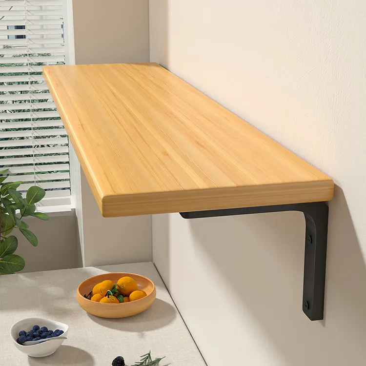 墙上置物架墙面一字板墙壁免漆板壁挂式悬空书架挂墙层板支架托架