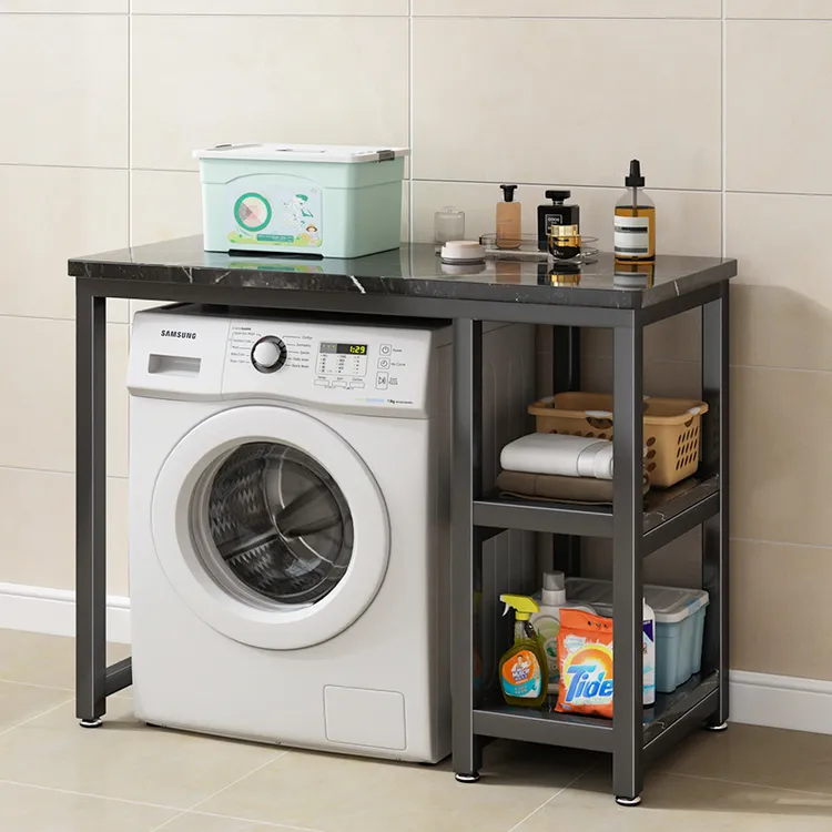 洗衣机架子置物架滚筒上方桌子放置台阳台专用叠放架遮挡柜底座架