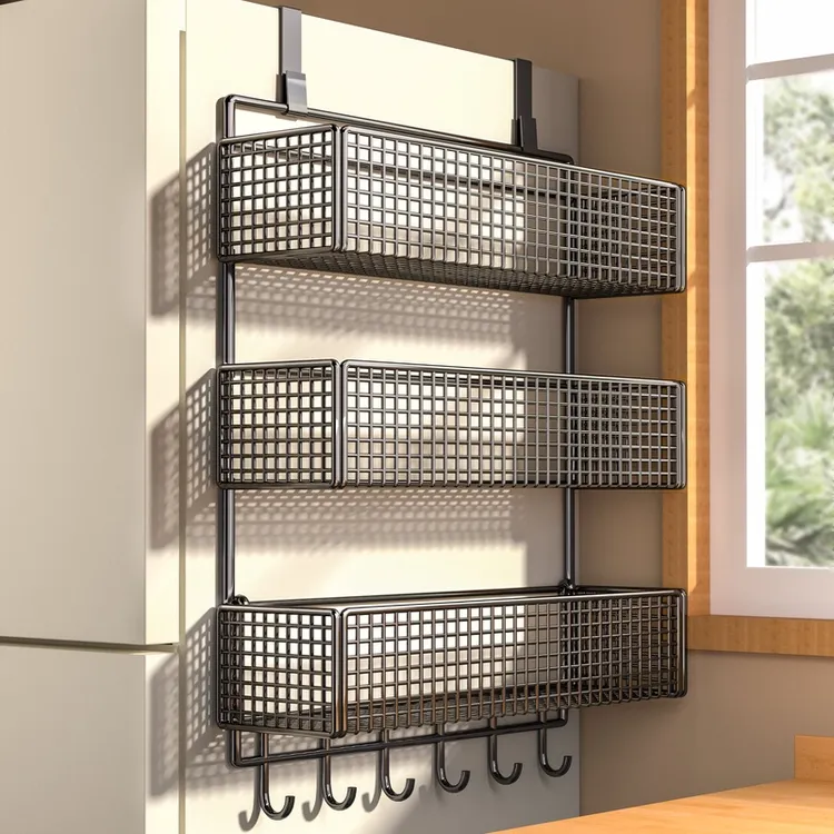 冰箱置物架侧收纳外侧面收纳挂架厨房多功能挂架悬空挂式整理神器