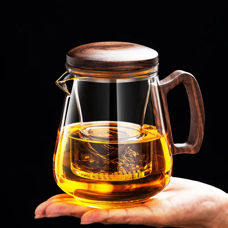 新款高档玻璃泡茶壶茶水分离壶办公室泡茶杯女士家用茶壶泡茶专用