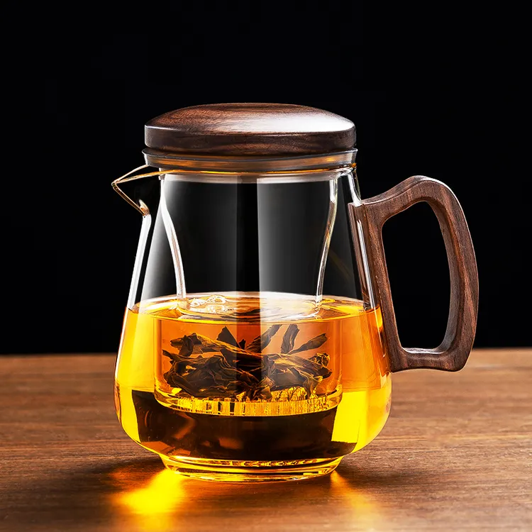 新款加厚玻璃泡茶壶茶水分离壶高档办公室家用泡茶器茶壶泡茶专用商品图