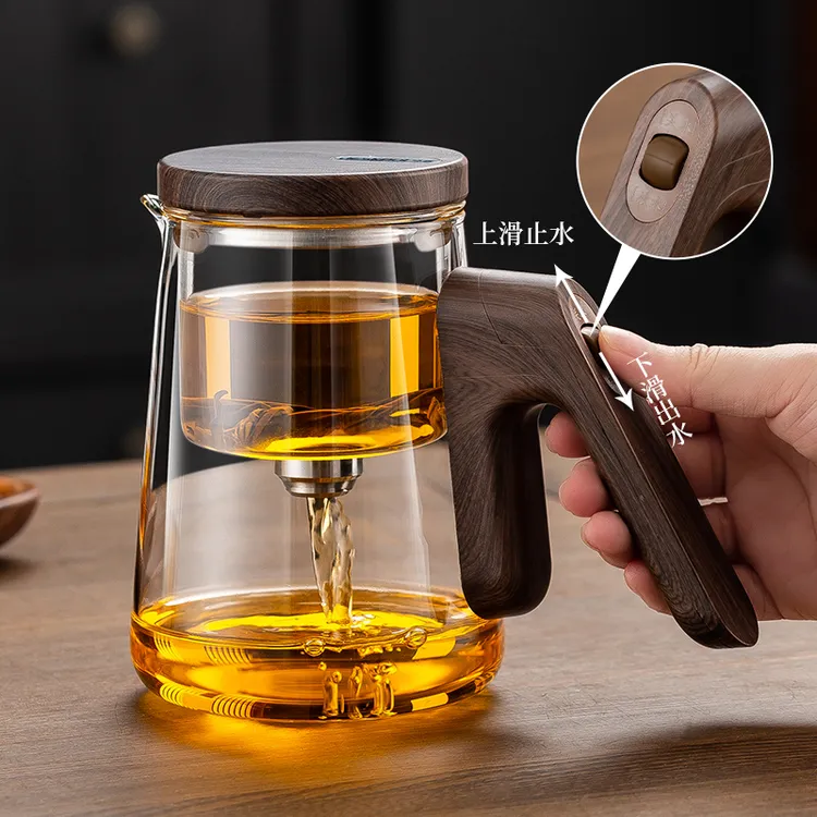 顶壶新款玻璃磁吸飘逸杯泡茶壶茶水分离高档泡茶神器茶壶泡茶专用