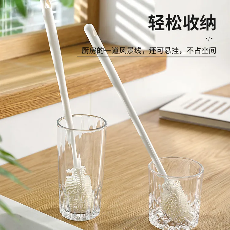 长柄清洁刷子无死角杯刷清洗杯刷三合一洗杯子神器杯刷