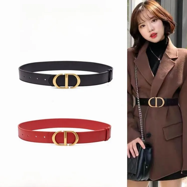 25年新款宽腰带真皮女士连衣裙西装外套收腰牛皮时尚复古皮带