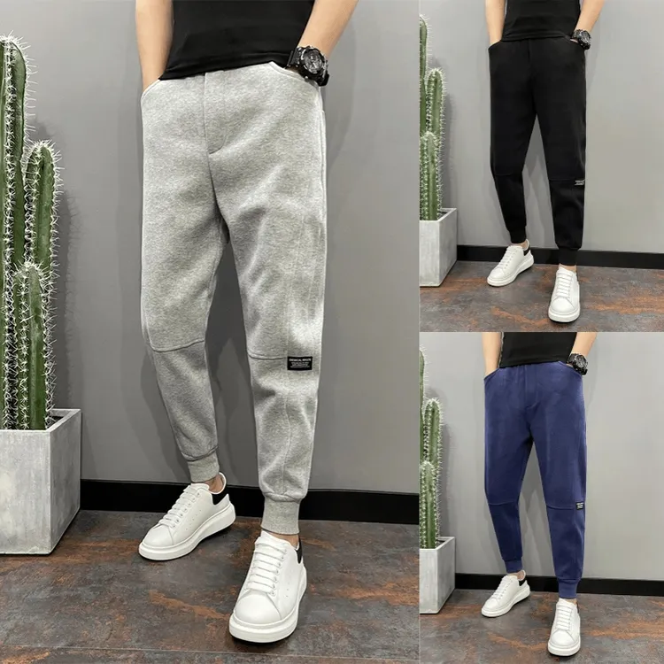 2025秋冬卫裤男修身运动休闲裤网红百搭潮流小脚裤精神小伙哈伦裤