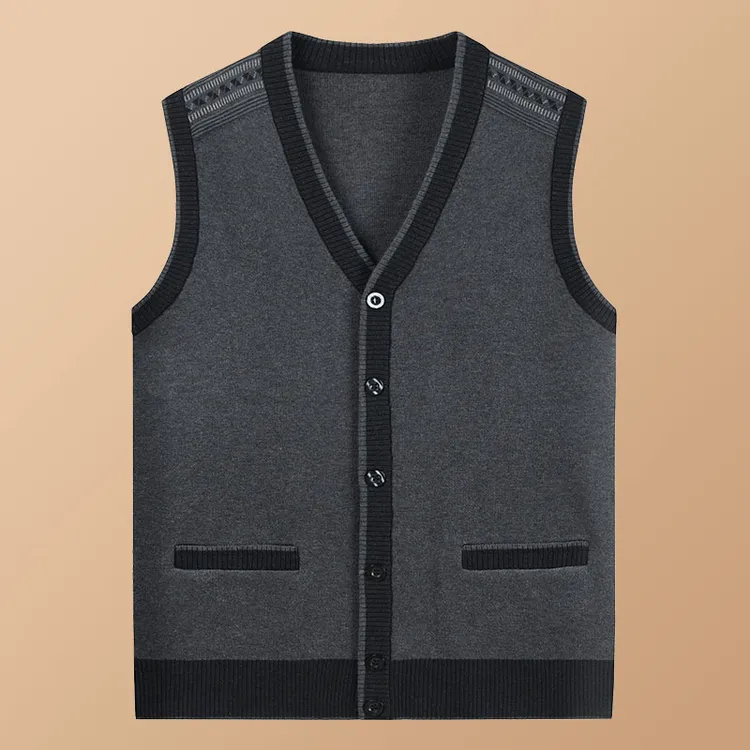 保暖背心对襟马甲男中老年男士开衫男装爸爸坎肩上衣爷爷装