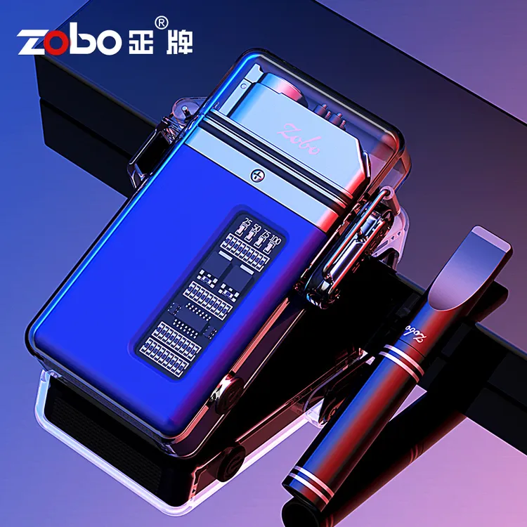 Zobo/正炫酷多功能高颜值防风电弧网红高档男士创意打火机便携式