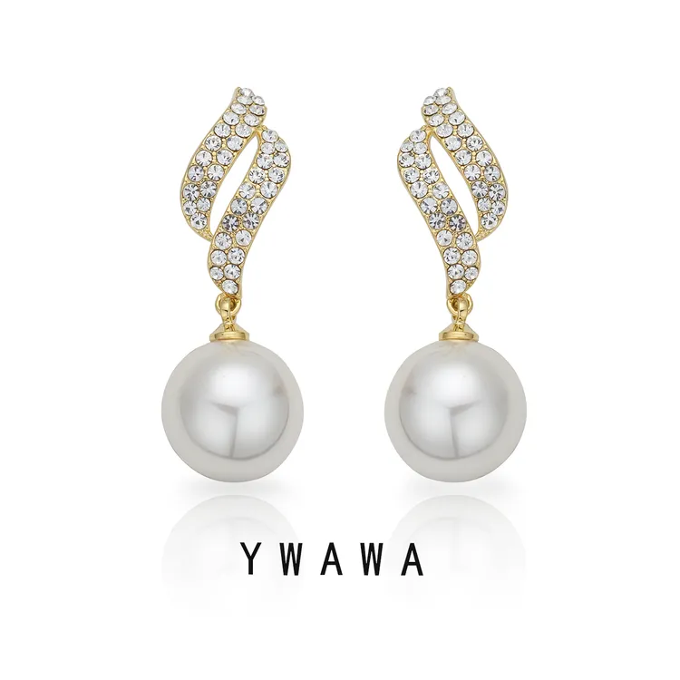 铜合金耳饰 铜合金珍珠耳饰1050气质轻奢时尚百搭高级感精致耳环