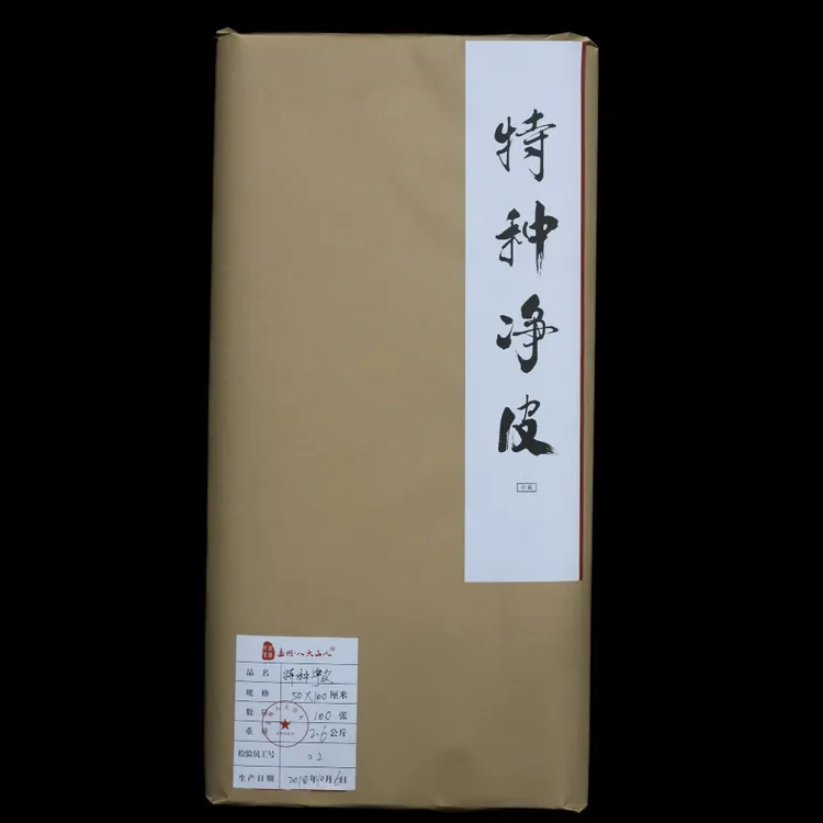 嘉州八大山人 三尺特种净皮100张加厚专业国画创作生宣加厚作品纸