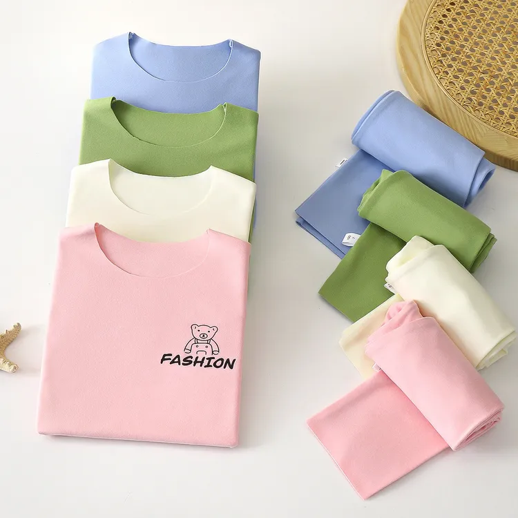 儿童保暖无痕套装中大童秋衣保暖内衣两件套男女童德绒家居服打底