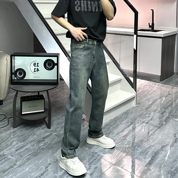 BMH推荐 春夏男士经典小直筒修身百搭弹力显高显瘦水洗牛仔裤801