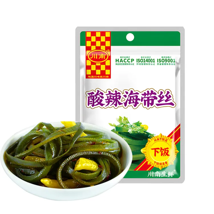 川南酸辣海带丝53g/袋装配粥咸菜下饭菜即食麻辣海带小包装开味菜