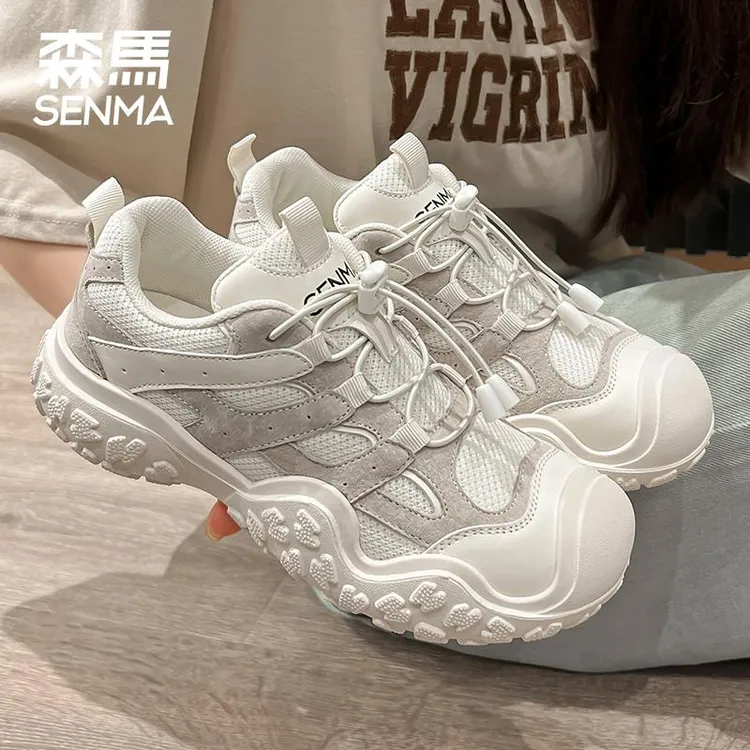 森马女鞋2024秋季新款户外徒步休闲运动登山爬山跑步老爹鞋丑萌鞋