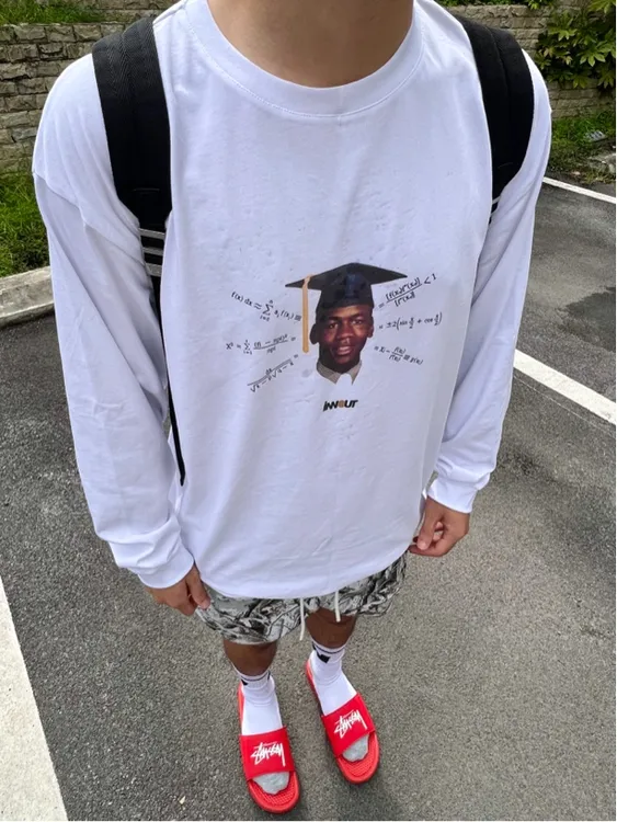 长袖T恤男印花篮球训练热身投篮服健身衣
