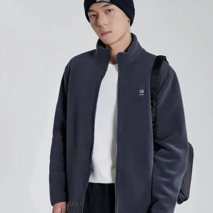 升级款变态厚男士户外休闲保暖云感绒夹克加绒加厚立领冬季厚外套