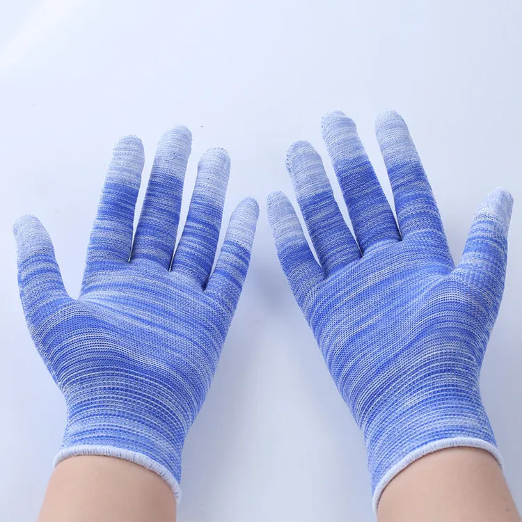 摘花椒园艺涂指手套劳保尼龙耐磨防滑PU涂胶劳保防静电电子厂手套