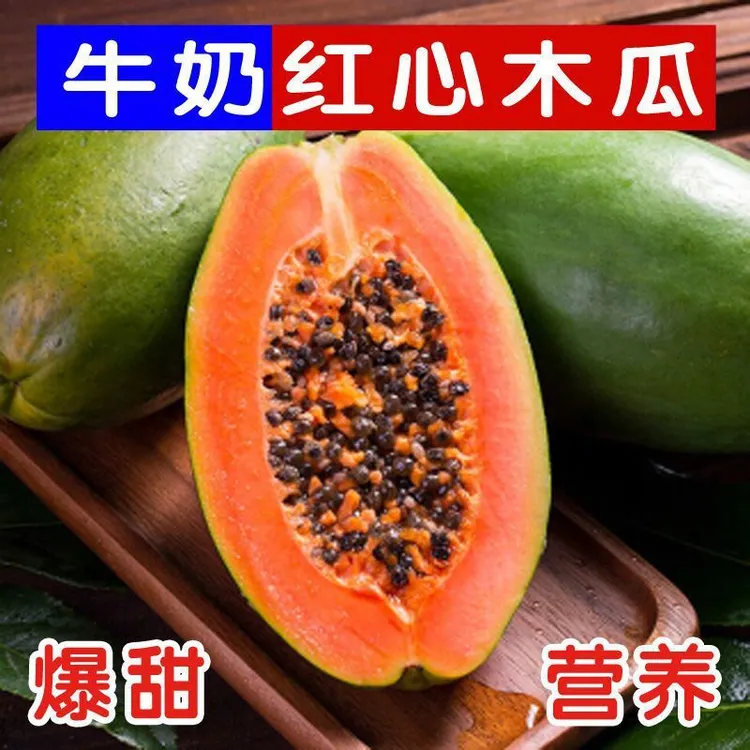 广西红心木瓜 新鲜水果5斤整箱包邮 非雷州多汁采摘果园鲜嫩香甜