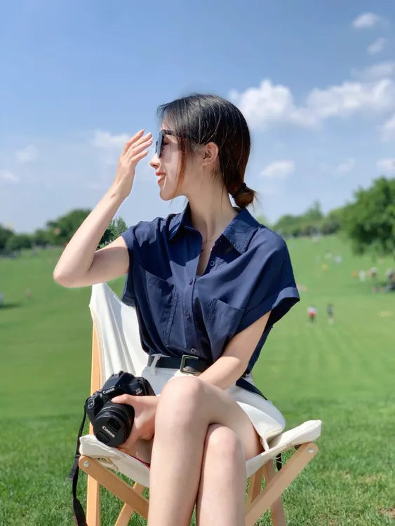 【牧野原记】5694高级感轻熟风港味搭配女装时尚氧气短裤衬衫夏
