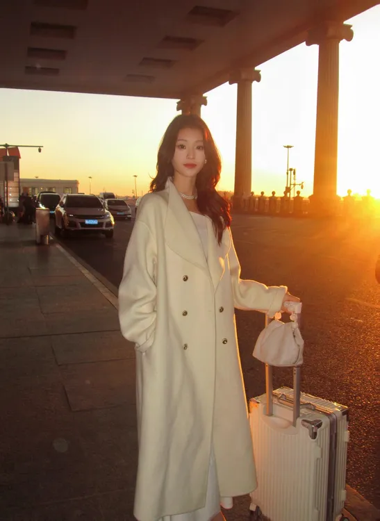 【漫步云端】秋冬高级感法式白色呢子大衣气质时尚外套优雅大气