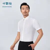 十如仕专柜同款免烫无痕系列夏季清凉短袖衬衫商务休闲透气501-02