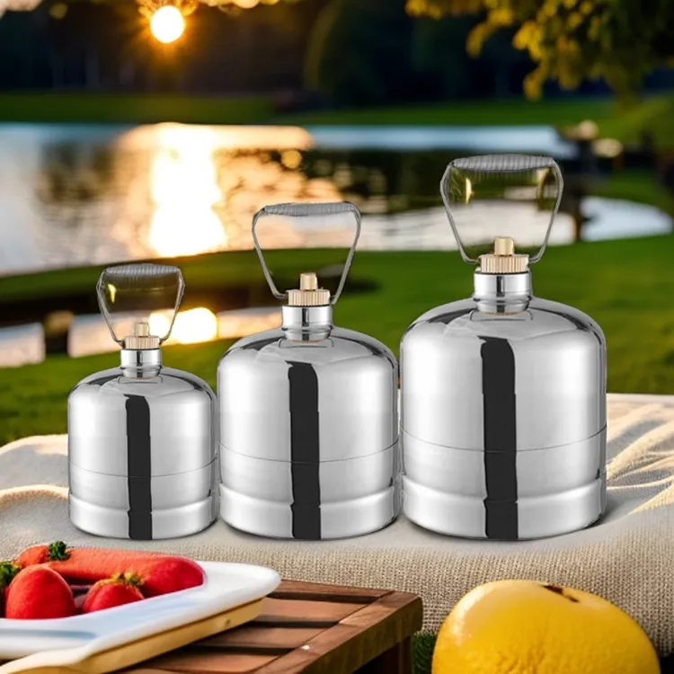 高能感户外重复使用304不锈钢空罐多用途自驾旅行便携登山储能罐
