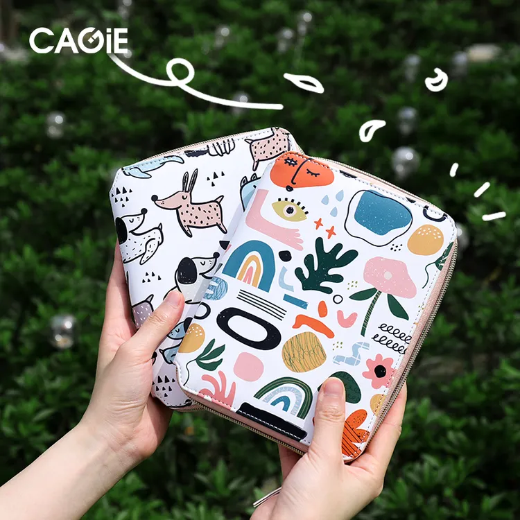 CAGIE/卡杰拉链本手账本活页纸可拆卸横线本计划本